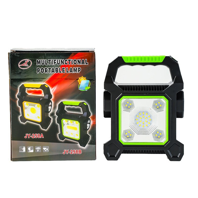 Nuevas luces de emergencia solares solares transfronterizas para uso doméstico al aire libre, iluminación de carga portátil, multifunción portátil