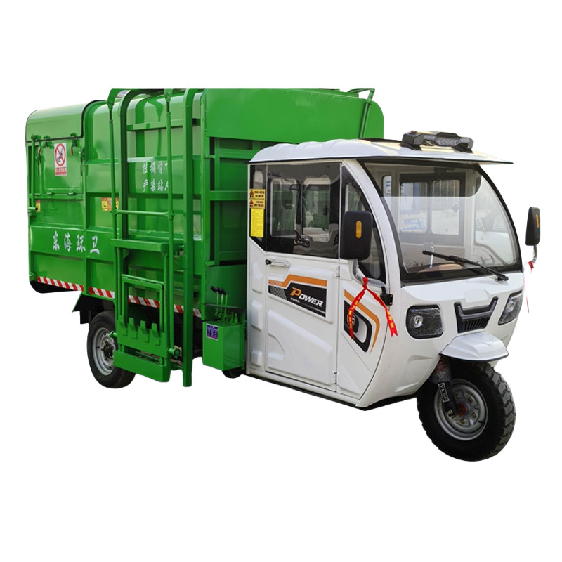 Vehículo de basura eléctrico pequeño multifuncional de propiedad de barril colgante autocargado y autocargado de nueva energía sanitario medioambiental camión de limpieza de basura
