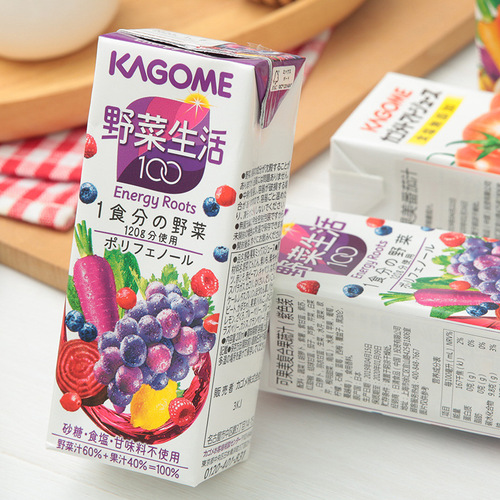 Japanese imported beverage vegetable life 100 tomato grape vegetable juice supplier Kagome Kokumei