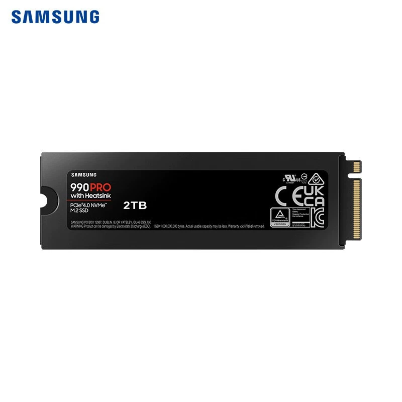 M.2 NVMe SSD (Samsung) 990 PRO, 990 EVO Plus, 980 — PCIe 4.0, ёмкость до 4 ТБ