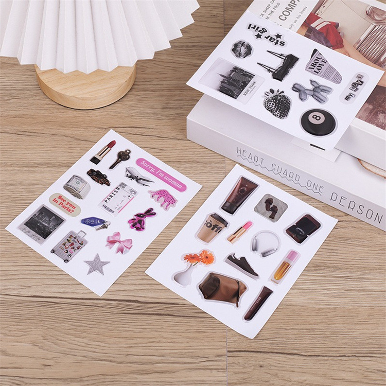 跨境专供水晶 装饰贴纸pvc立体卡通diy手机壳异形滴胶环氧贴纸