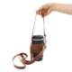 in stock Double Rope Adjustable Thermos Cup Cover Crossbody stanley Leather Cup Cover Outdoor Entourage Cup Cover