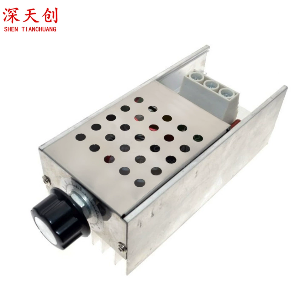 10000 Вт импортный кремниевый электронный регулятор напряжения с регулируемой мощностью, регулировка скорости, контроль температуры с корпусом