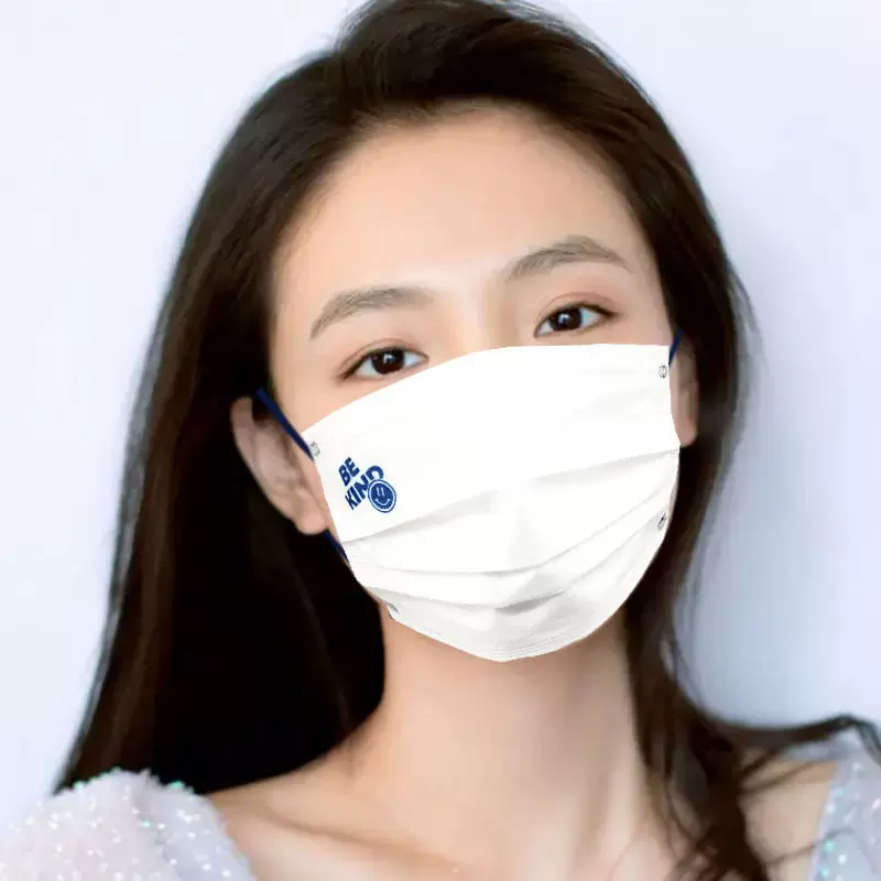 克莱因蓝口罩女高颜值夏季薄款透气性好舒适独立包装厂家批发代发