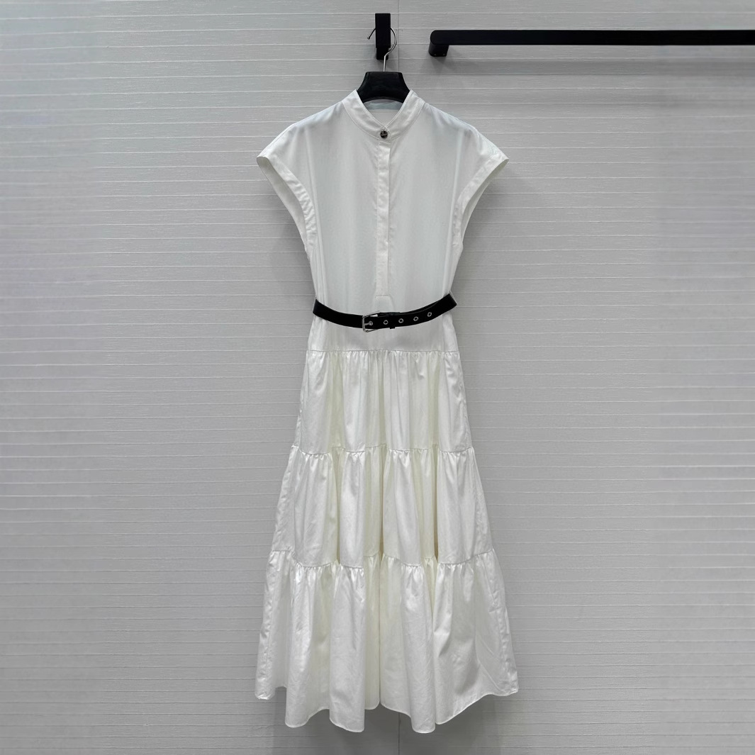 summer fashionable universal solid color belt with a round collar…