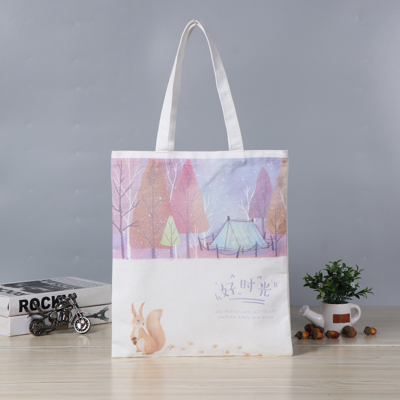 创意礼品帆布袋 女学生单肩定制广告宣传LOGO帆布袋厂家供应