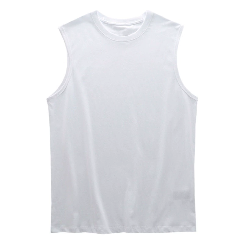 Прямая поставка с фабрики Летний американский хип-хоп жилет мужской 2023 Новый однотонный простой подходящий ко всему женский топ без рукавов