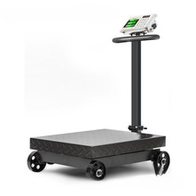 带轮电子秤商用500公斤电子称地秤300kg大型磅秤600可移动秤