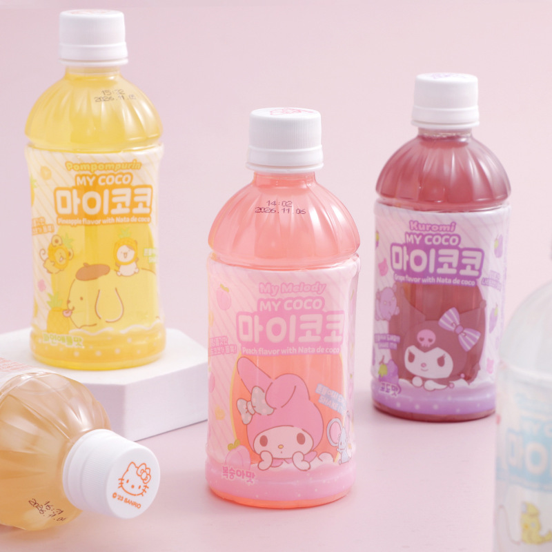 韓国輸入 MISTI サンリオ ハローキティ アップルピーチ kt 猫 ジョイントドリンク クロミ 340ml|undefined