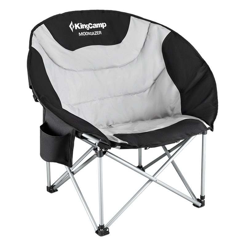 Kingcamp plegable al aire libre QQ silla almuerzo sofá Luna silla pesca playa taburete camping portátil