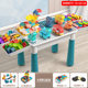 Compatible with Lego Children's Building Block Table Large Particle Assembled Educational Toys Baby Multi-functional Learning Table and Chair Set
