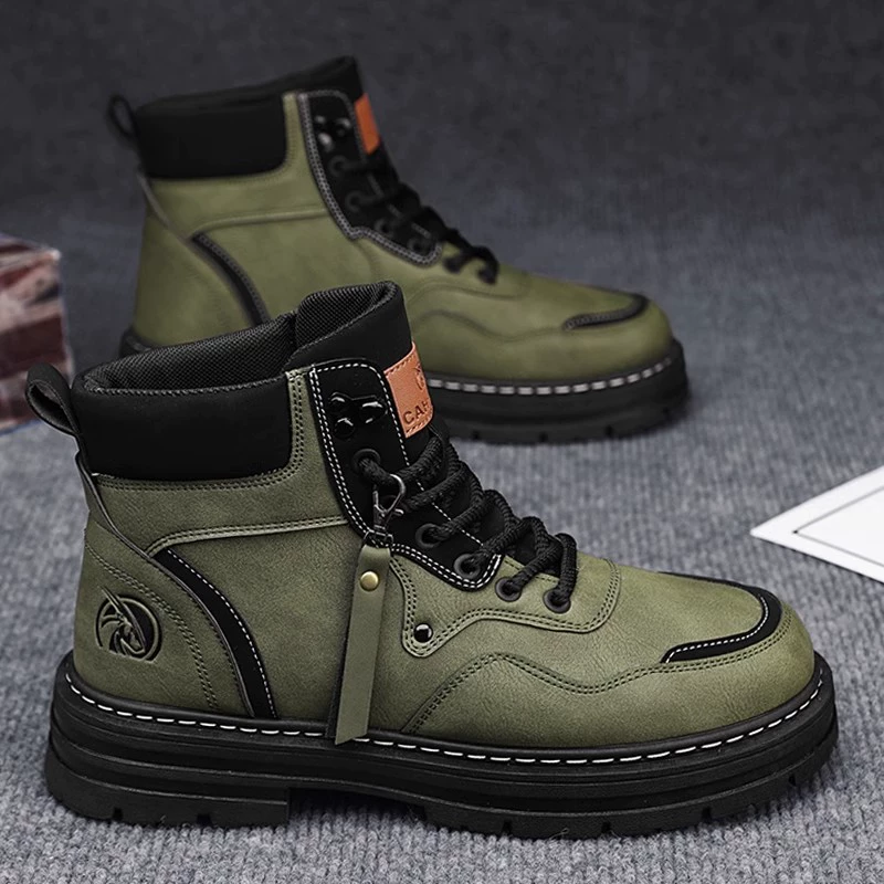 Martens, высокие зимние нескользящие износостойкие альпинистские ботинки на платформе