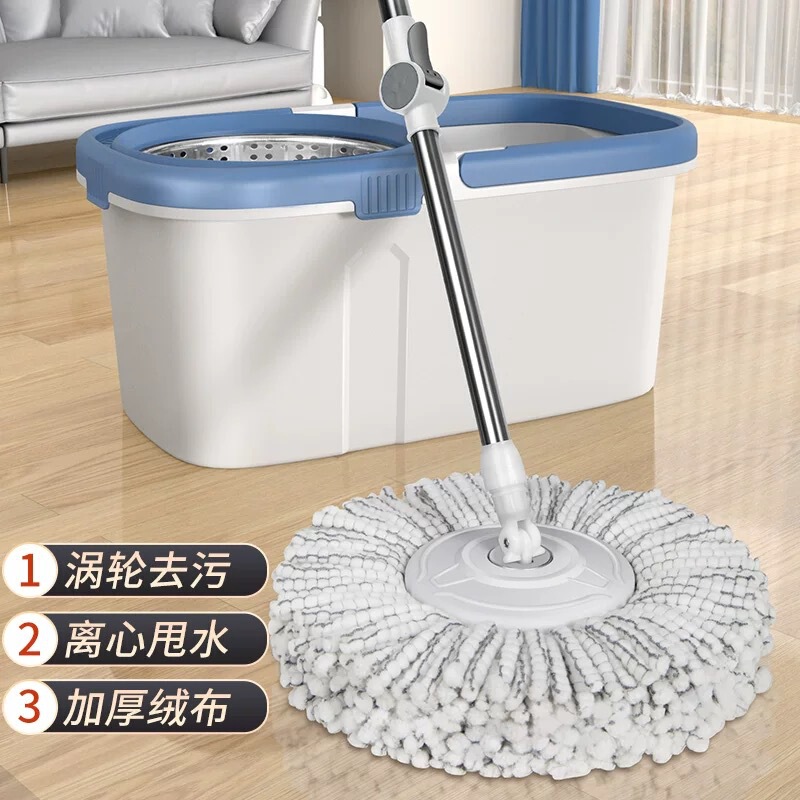 Household simple mop dry and wet dual-use lazy people a drag net manufacturers supply hand-free rotating mop bucket combination Household simple mop dry and wet dual-use lazy people a drag net manufacturers supply hand-free rotating mop bucket combination