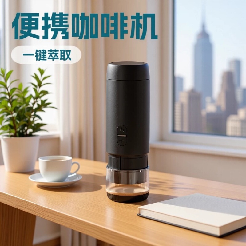 Cross-Border New Product Portable Coffee Machine Electric Small Heating Coffee Grinder American and Italian Style Espresso Capsule Coffee Machine Cross-Border New Product Portable Coffee Machine Electric Small Heating Coffee Grinder American and Italian Style Espresso Capsule Coffee Machine