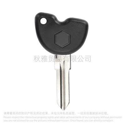 Suitable for Motorcycle Piaggio Vespa3 Vte125 Gtv250 300 Vespa Key Embryo (Motorcycle Key) - black