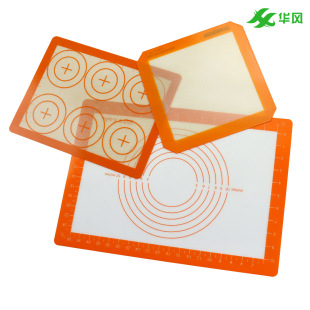 Silicone baking pad suit high temperature resistant glass fiber silicone kneading pad Macaron non-stick silicone baking pad