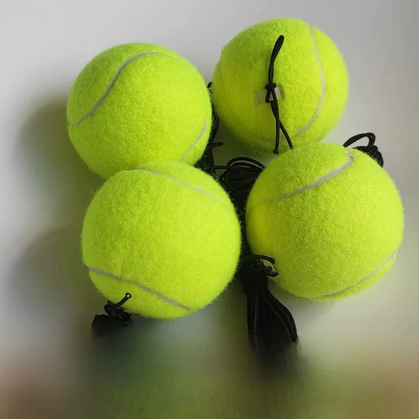 Tennis Elastic Rubber Band with String Single Rebound Training Novice Beginner Practice Ball Elastic Rope Elderly Swing