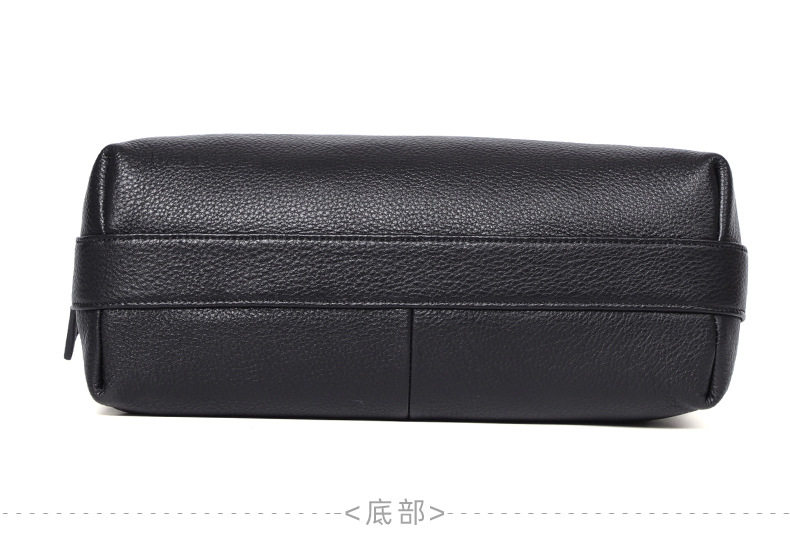 Túi đeo chéo nam da bò mềm dung tích lớn 29×11×17 cm — Màu đen chi tiết 16