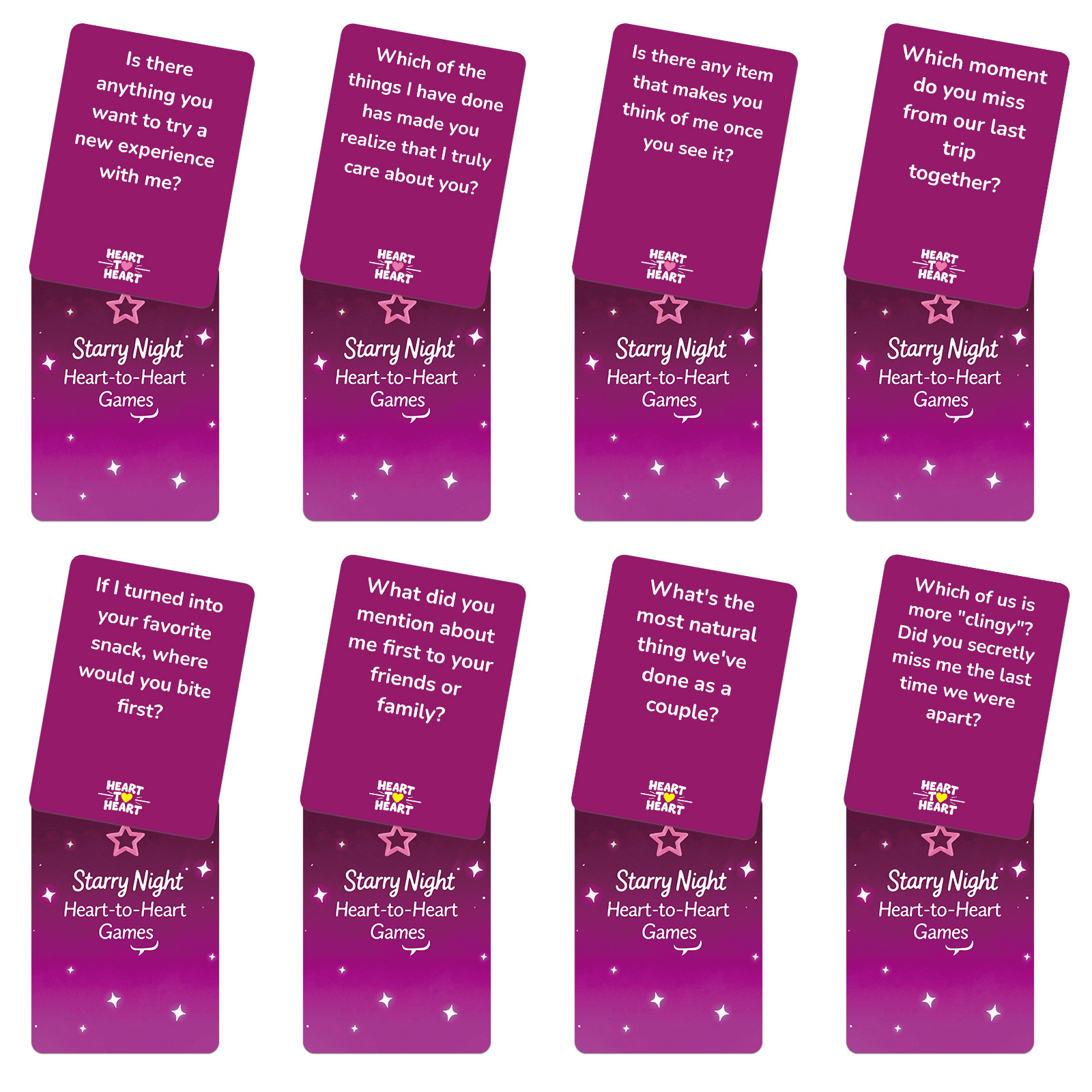 Couple Date Cards 50 Pack Romantic Relationship Interaction Game_voghion.com