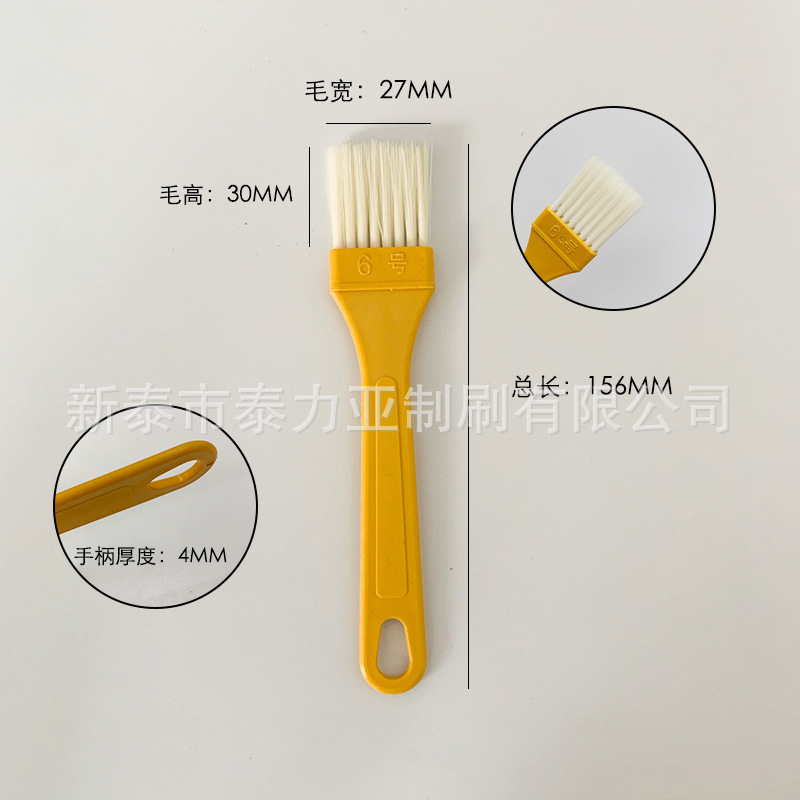 Fábrica al por mayor mango de plástico cepillo de plantación de cabello afilado cepillo de pintura de seda sin pelusa cepillo de barbacoa limpieza industrial cepillo de pelo suave