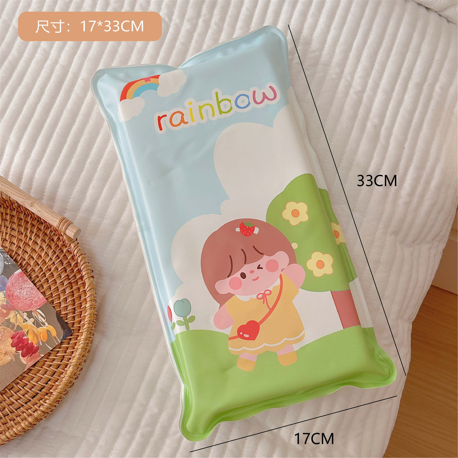 Bonita bolsa de hielo de dibujos animados de verano portátil bolsas de hielo al aire libre bolsas de hielo al por mayor