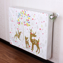 ins暖气片罩装饰防尘罩套子家用布艺老式暖气片遮挡盖布全包