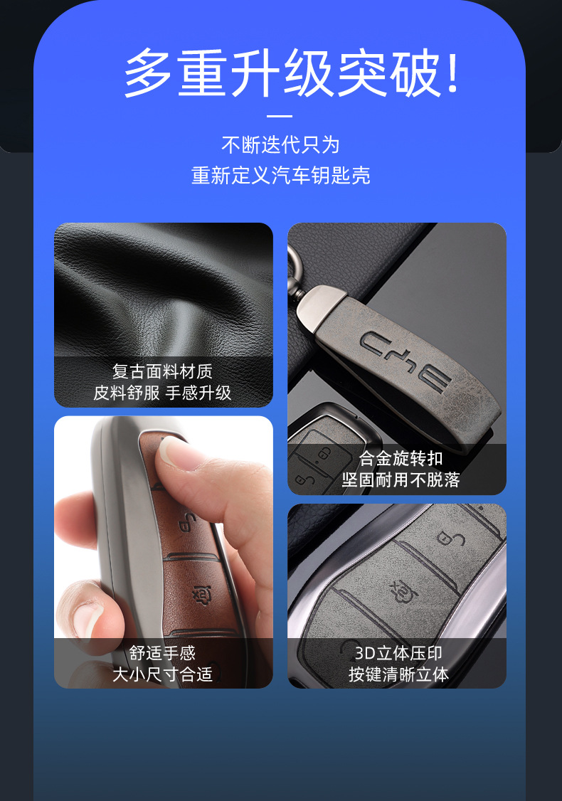 Suitable for Byd Car Key Covers, Including Models Like Tang, Yuan, Song, Qin, Han, Seagull, Sea Lion, Dolphin, Seal, and Destroyer Series