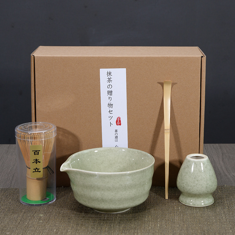 Japonés Matcha tazón Matcha túnica canción té herramientas de pedido taza de té de cerámica taza de té mezclador Matcha cepillo taza de té