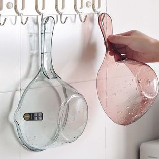 Home Kitchen Unbreakable Water Spoon, High Temperature Resistance, Deepened and Thickeneded Plastic Water Ladle, Bath Ladle, Long Handle Creative