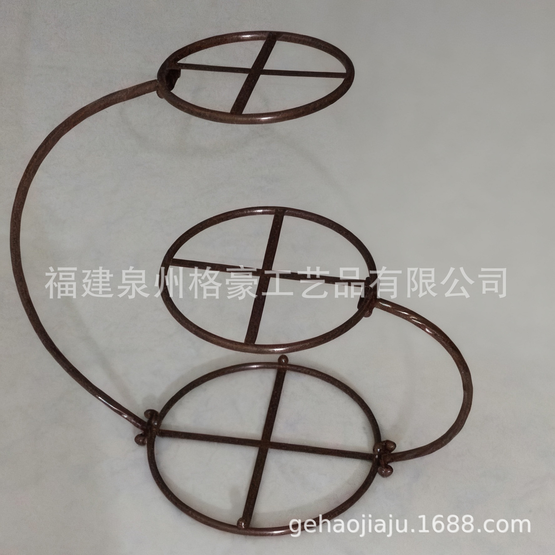 Soporte de Hierro de Tres Niveles Estilo Europeo para Pasteles, Frutero para Bodas, Soporte para Postres, Torre de Pasteles, Venta al Por Mayor Transfronteriza