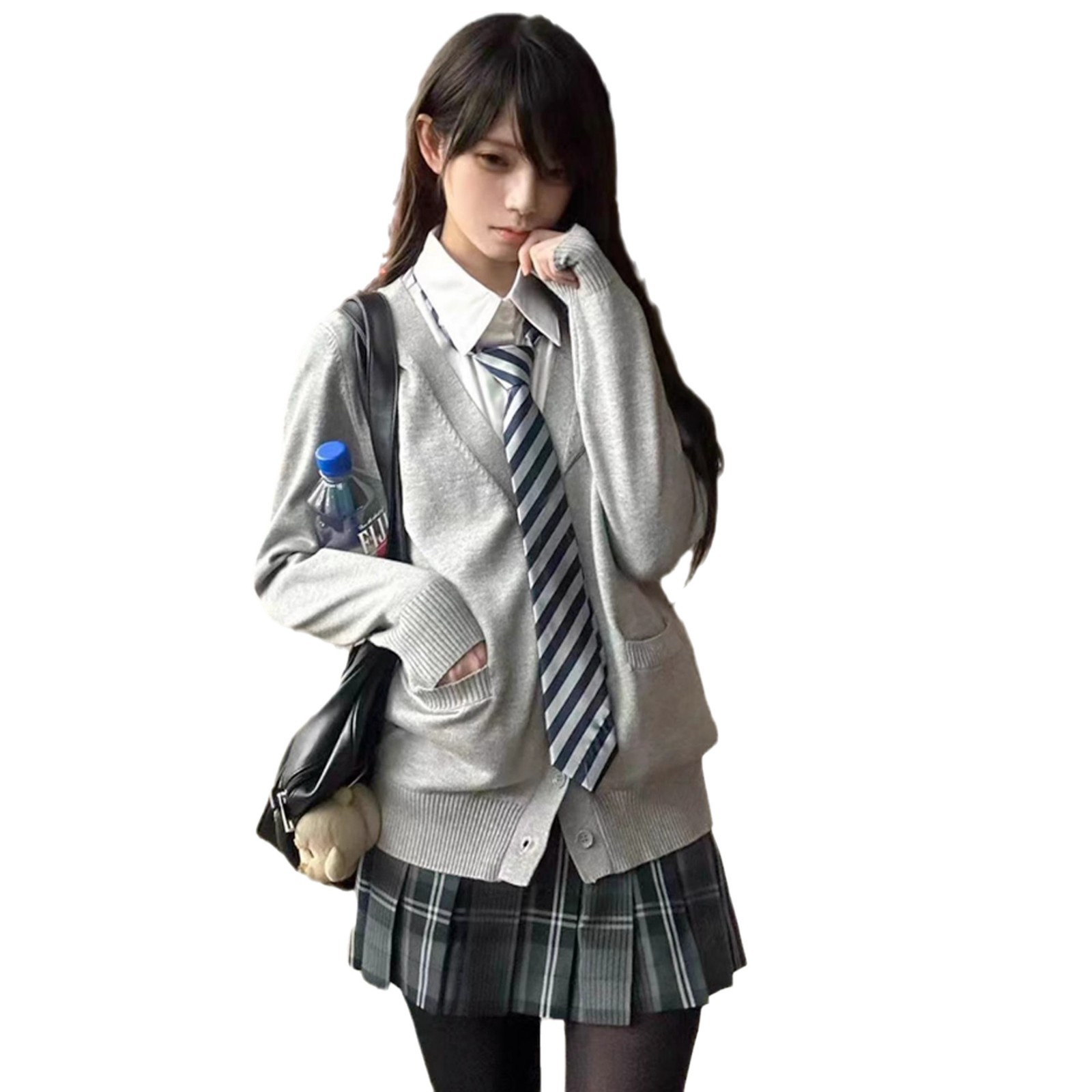 가을과 겨울 스웨터 카디건 여자 내부 JK 멀티 컬러 스웨터 니트 카디건 자켓 일본 대학 스타일 JK 유니폼 탑