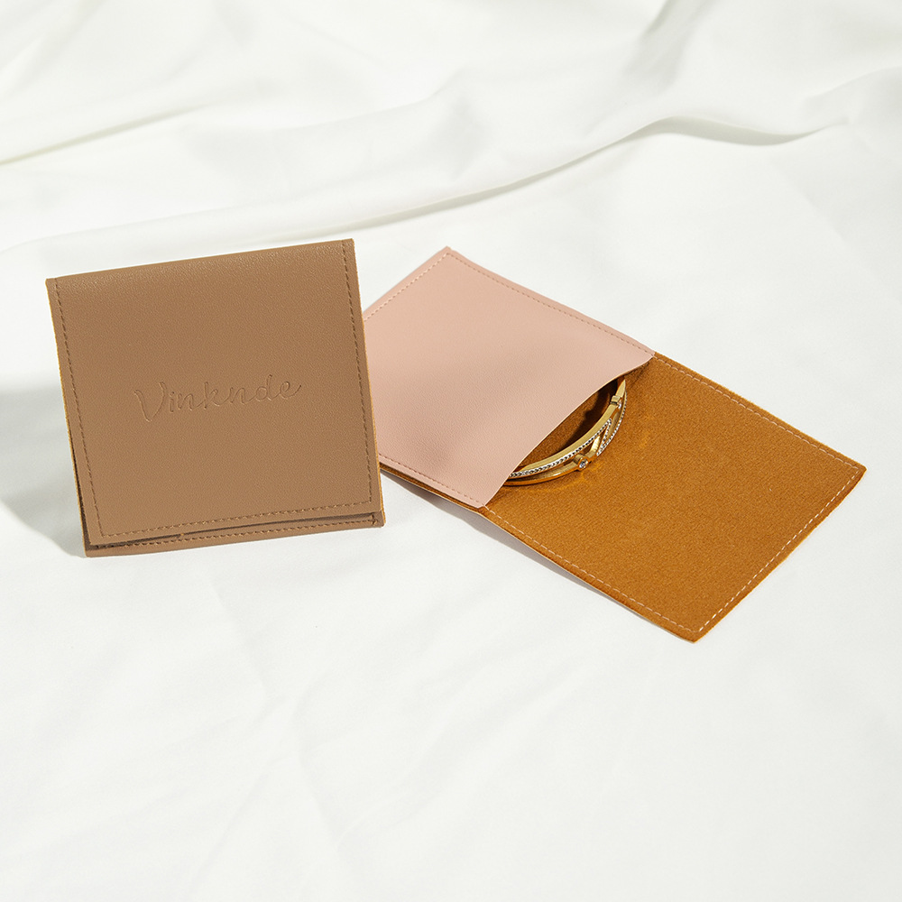10g Weight Jewelry Packaging Bags Classification 1 Piece Quantity Home, Daily Occasion Pu Leather Material Letter Pattern Modern Style, Simple Style Style 1 Piece Pu Leather Modern Style Simple Style Home Daily Letter Jewelry Packaging Bags 7