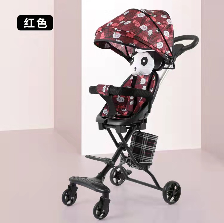 溜娃神器手推車雙向輕便嬰兒推車折疊手推車1-5歲高景觀遛娃神器