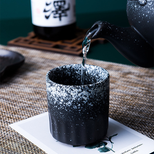 Tea cup ceramic cup single small cup Japanese tea set cup handmade tea bowl household kung fu tea cup small master cup