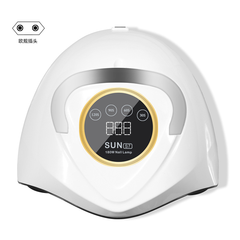 Transfronterizo nuevo sol S7 lámpara de uñas portátil 180W doble fuente de luz secador de inducción inteligente lámpara de fototerapia