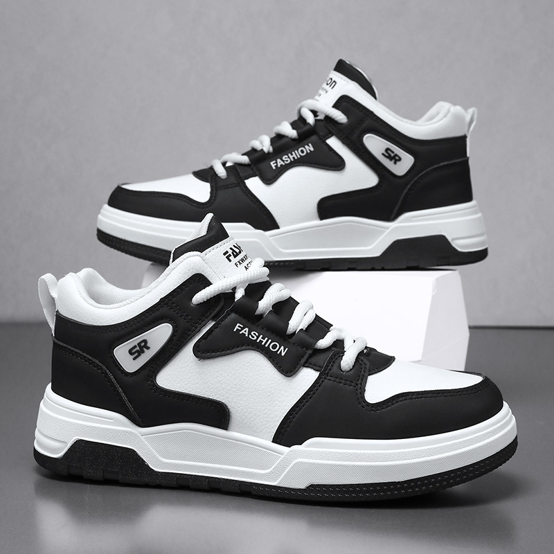 Zapatos de hombre 2024 nuevos zapatos de invierno de alta altura de moda coreana zapatos de skate juveniles zapatos deportivos casuales de moda para hombres