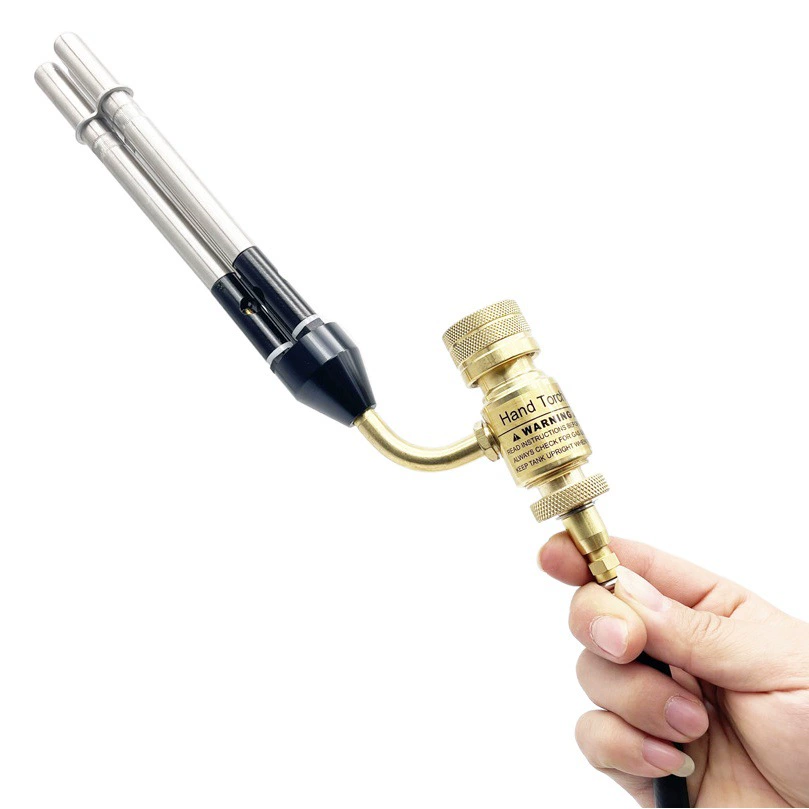 Высокотемпературный сварочный пистолет с тремя трубками в американском стиле с удлинителем, пропановая горелка, манпу, бескислородный пожарный пистолет, мощный горящий факел