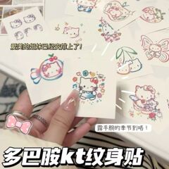 キティ猫タトゥーステッカー安いかわいい漫画防水長持ちアームステッカーインスタイル洗える親友へのギフトとして