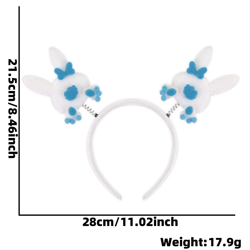 Amazon nueva decoración de pascua cabello cascada conejo pollo huevo tocado de dibujos animados para niños animales bandas de cabeza