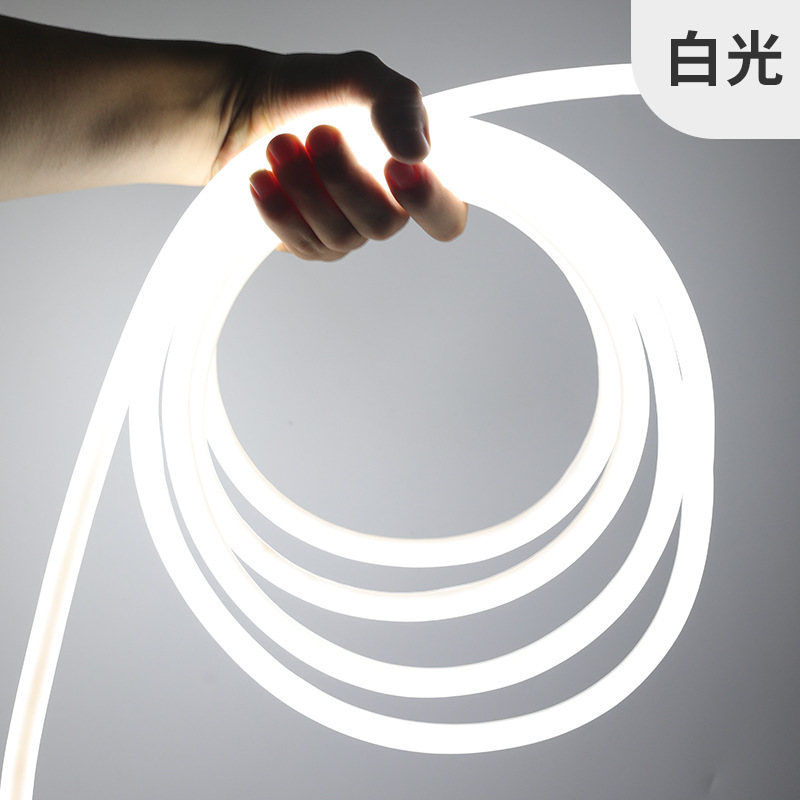 360 grados redondo de silicona lámpara luminosa lámpara de manguera redonda LED flexible lámpara de neón tubo de luz barra de neón