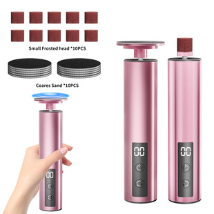 New Foot File with 3-Level Adjustment, Foot Grinder for Removing Dead Skin and Calluses, Type-C Electric with Digital Display for Feet