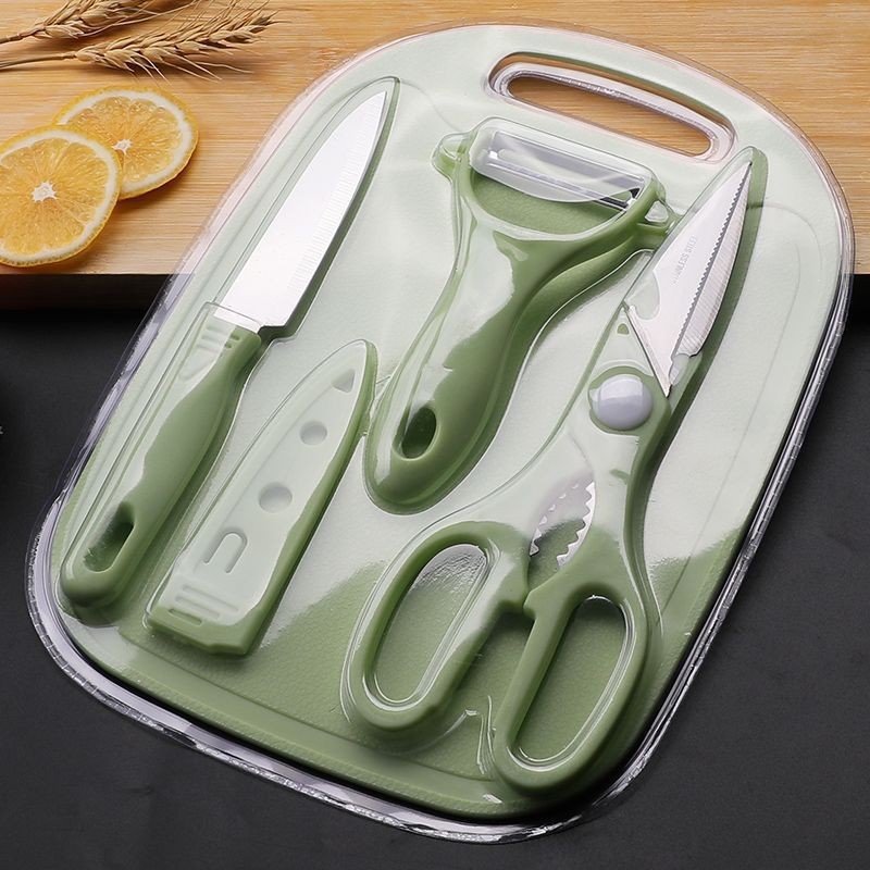 Cuchillo de frutas cocina doméstica mini cuchillo de peeling de fruta de cuatro piezas para engrosar el conjunto de herramientas domésticas de alimentos suplementarios dormitorio