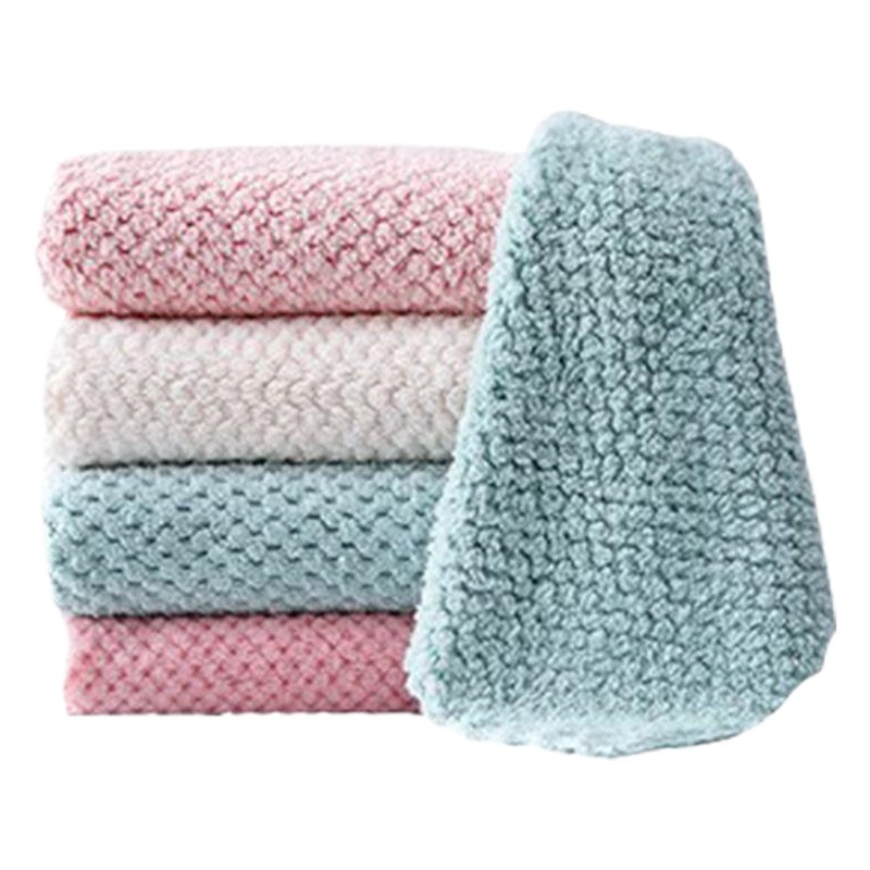 Paños de cocina tipo panal de piña — gruesos, absorbentes, antiadherentes, limpieza doméstica, venta al por mayor de fábrica