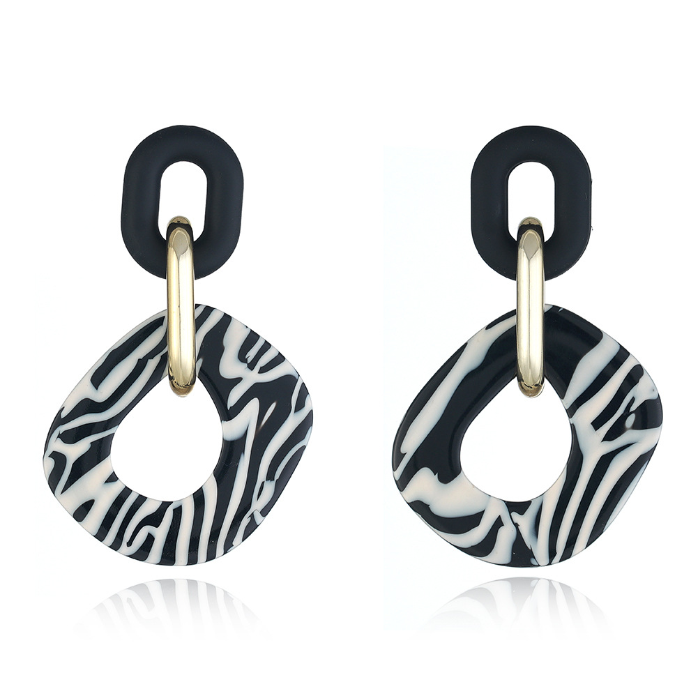 Acrylic Acetate Plate Earrings