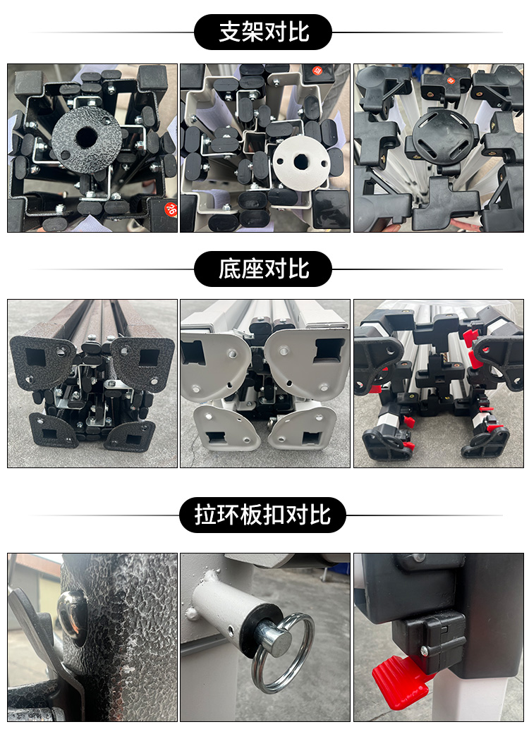 Outdoor Advertising Four Leg Tent Umbrella Folding Canopy Telescopic Awning Canopy Stall Four Corner Large Umbrella