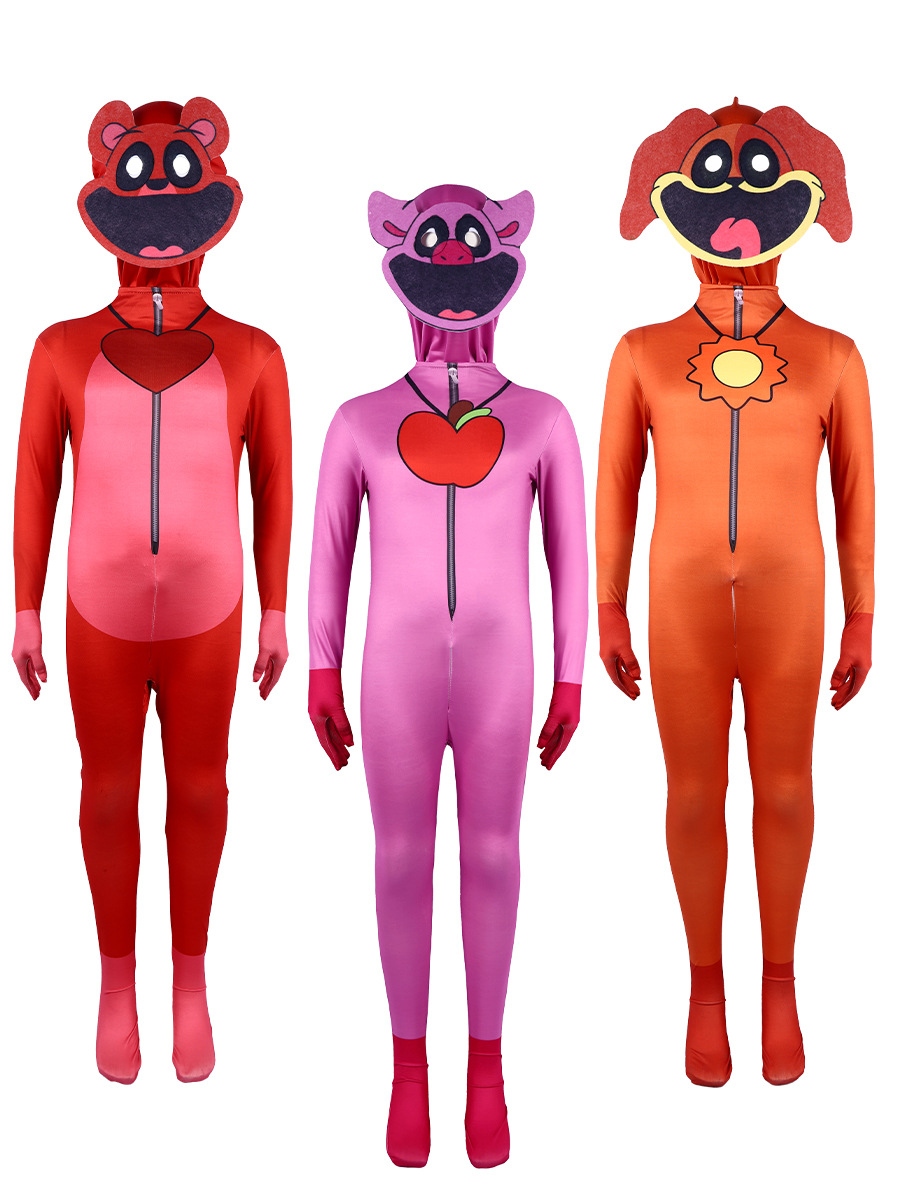 Traje de cosplay transfronterizo de Poppy Playtime para actuaciones escénicas, diseño de animales sonrientes de Poppy's Playtime image 4