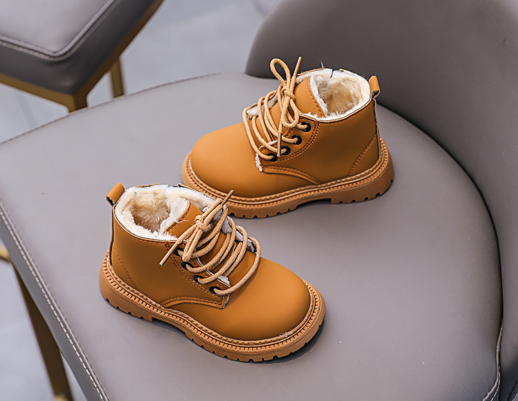Bottines martin fourrées pour enfant chaussures hiver garçon_voghion.com