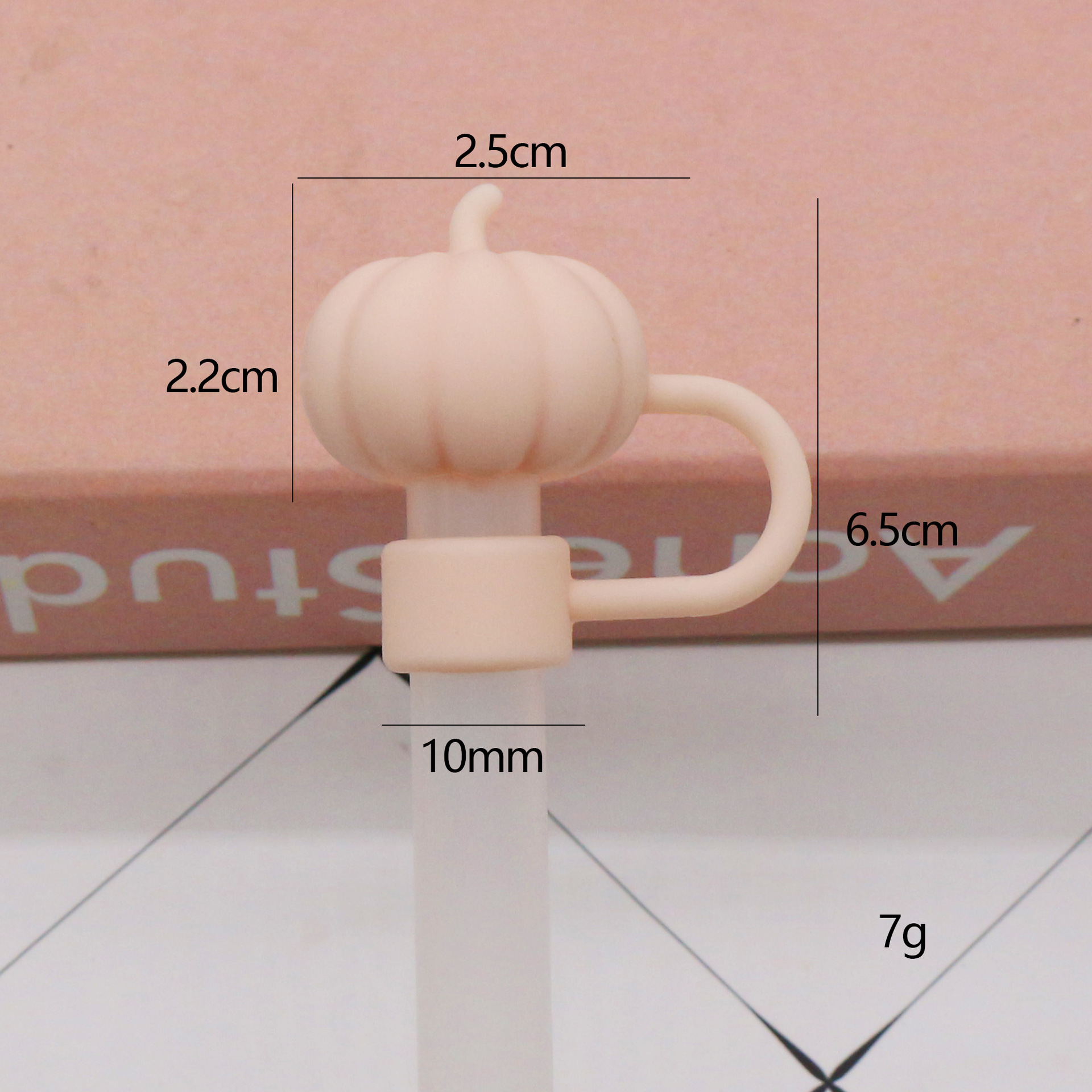Nueva tapa de pajita de silicona 8-10mm linda muñeca de flores tapa a prueba de polvo se puede reciclar cubierta de pajita transfronteriza
