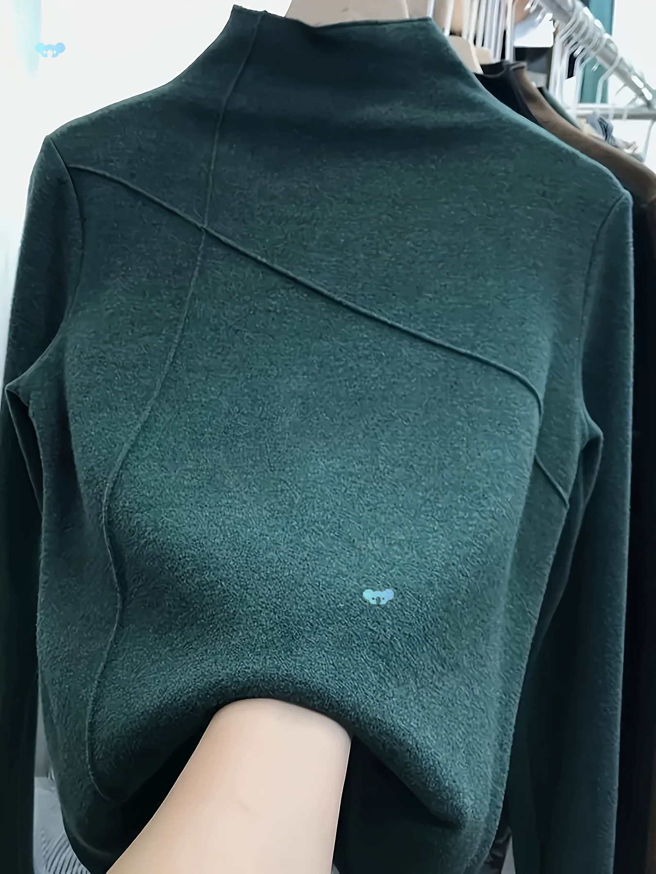 Новая нижняя рубашка на осень и зиму с высоким воротником, тонкая длинная