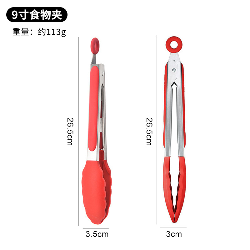 シリコンフードクリップ、ステンレスフードクリップ、バーベキュークリップ、バーベキュークリップ、火傷防止クリップ、高温耐性バーベキュークリップ、パンクリップ